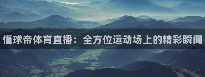 so米体育在线高清直播：懂球帝体育直播：全方位运动场上的精彩瞬间